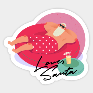 Summer Santa - Ugly Sweater Sticker